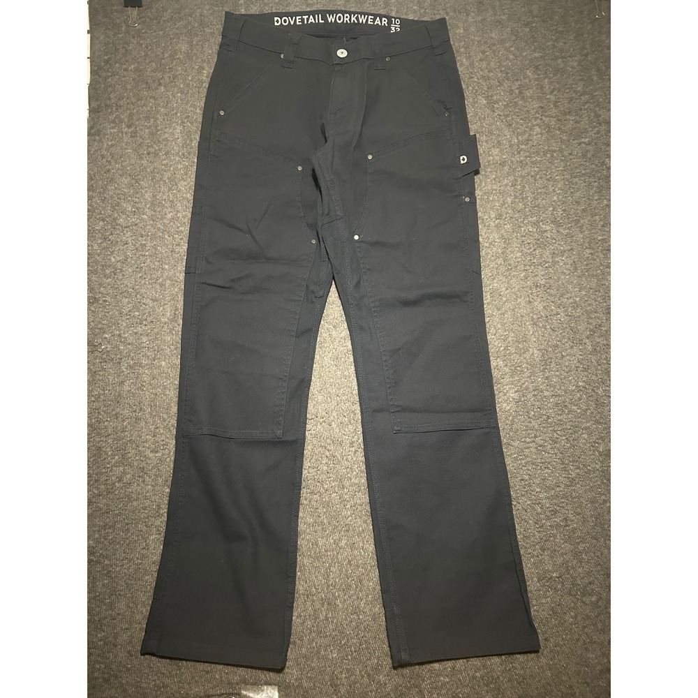 Dovetail workwear anna taskpant womens double knee carpenter size 10 blue